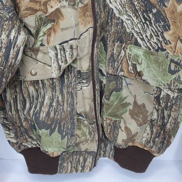 Vintage Cabelas Realtree Camo Zip Front Bomber Jacket Made In Canada Size Large. - Picture 4 of 9